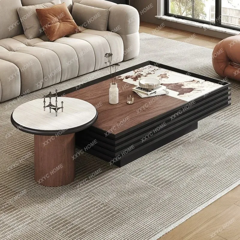 XX Mid Century Modern Slab Coffee Table  2026 New Small Living Room Style Luxury