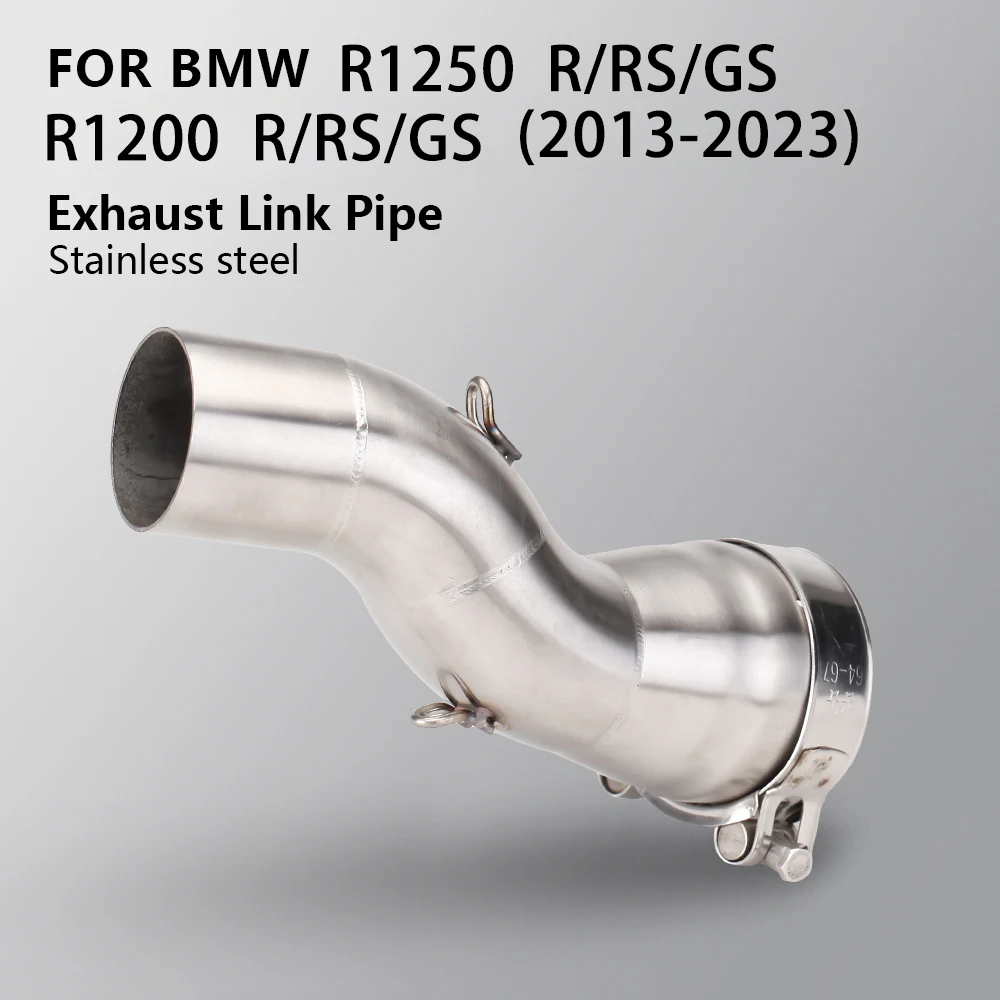 For BMW R1200GS R1200R R1200RS R1250R R1250RS R1250GS ADV 2013-2023 Motorcycle Exhaust Modify Middle Pipe 51MM Adapter Tube Line