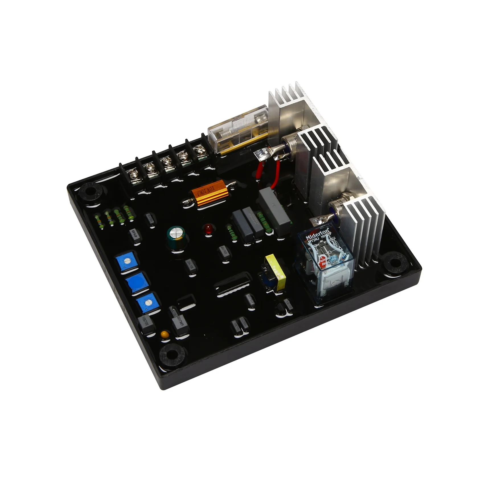 ABJY-Universal POW50A AVR 30A Regulador de tensão automático para escova e gerador sem escova Módulo ajustador de controle estabilizador P