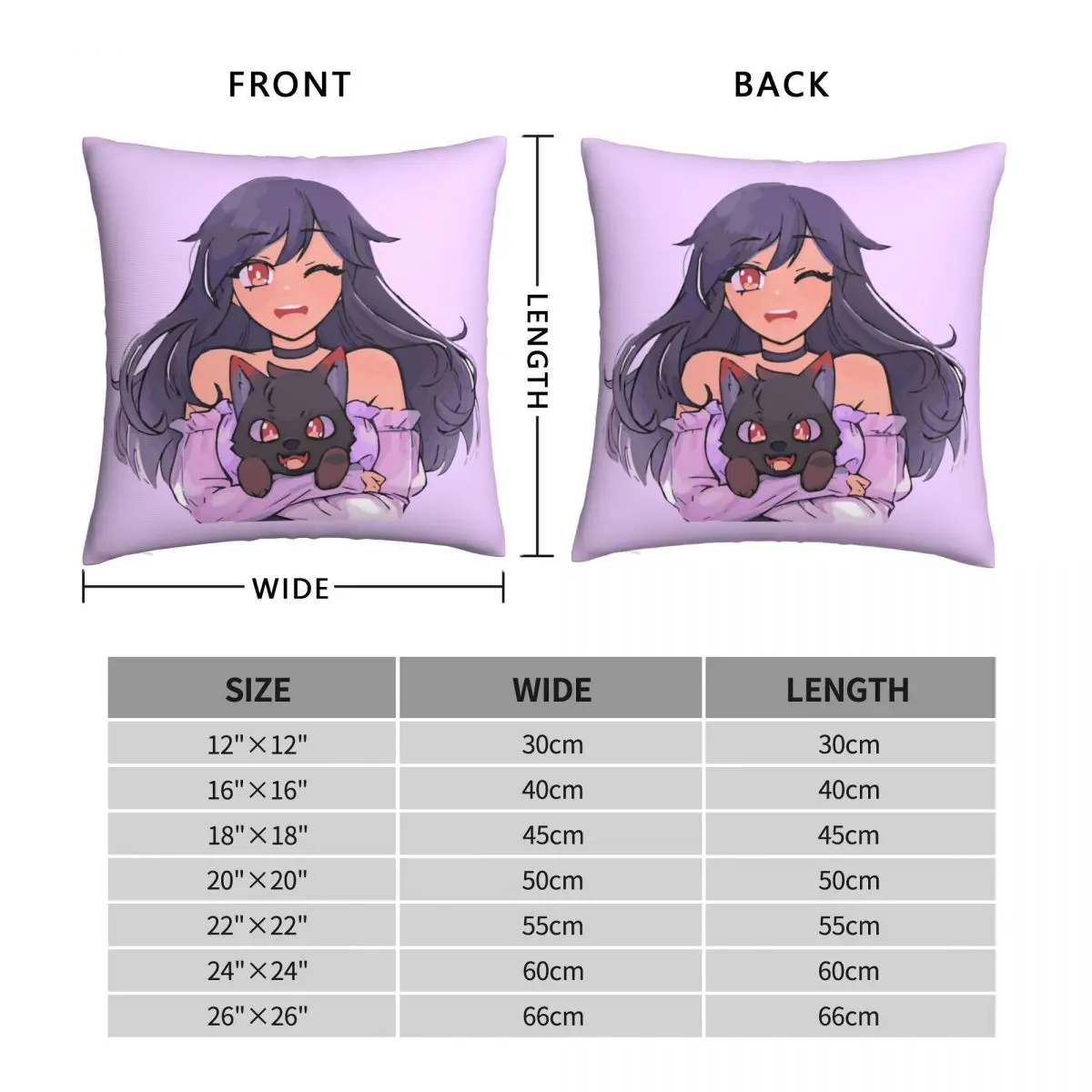 Aphmau With Aaron Dog Pillowcase Polyester Linen Velvet Printed Zip Decor Pillow Case Home Cushion Cover Wholesale