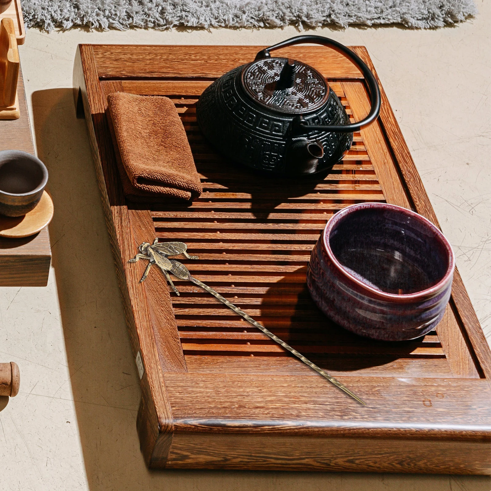 

Brass Needle Vintage Rustic Tea Pick For Teapot Cleaning Tool Tea Ceremony Accessories Hair Clasp