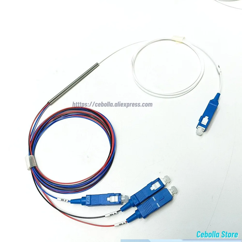 مقسم FBT من الألياف الضوئية 1X3 0.9 مم مع موصلات SC/APC SC/UPC 1310nm/1550nm #3