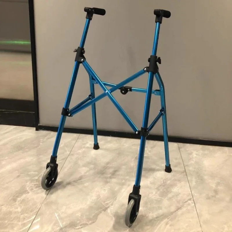 Lightweight and Foldable Rolling Walkers for Seniors Adults Compact Travel Walking Aids for Elderly Care Rehabilitation Walkers