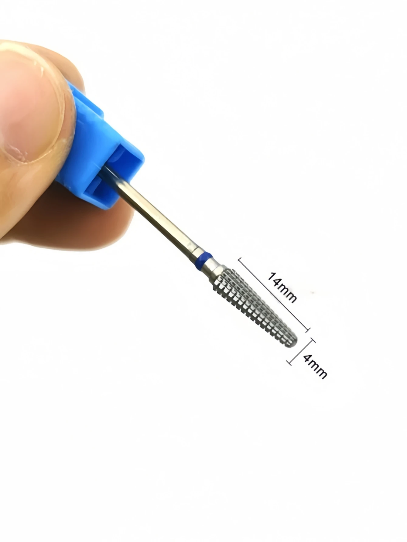 1 broca cónica para uñas de acero de tungsteno, cabezal de lima rotativa de 3/32 pulgadas, adecuada para accesorios de taladro eléctrico para decoración de uñas y uñas m