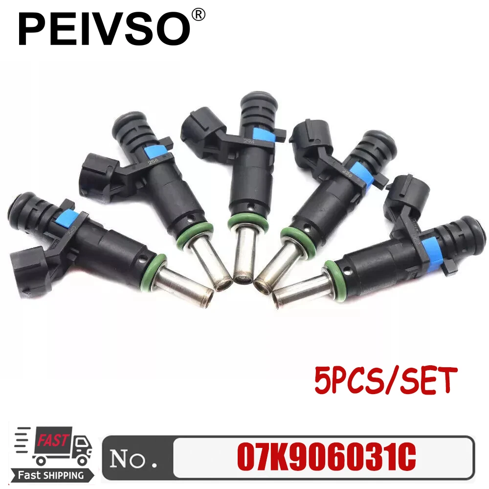 

5pcs/lot New 07K906031C Fuel Injectors Nozzle For Volkswagen Rabbit Golf Beetle Passat 2.5L 2007-2015