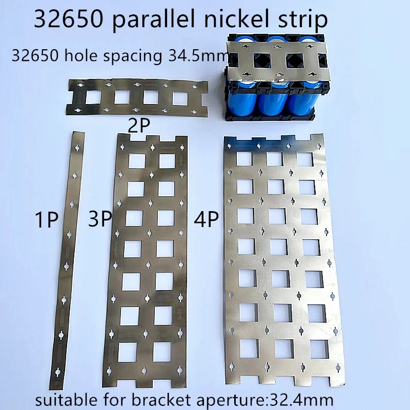 1 metr 32650 mocy akumulator łączący stal niklowana pasek bateria litowa wybijająca zgrzewanie punktowe element rozstaw 34.5MM