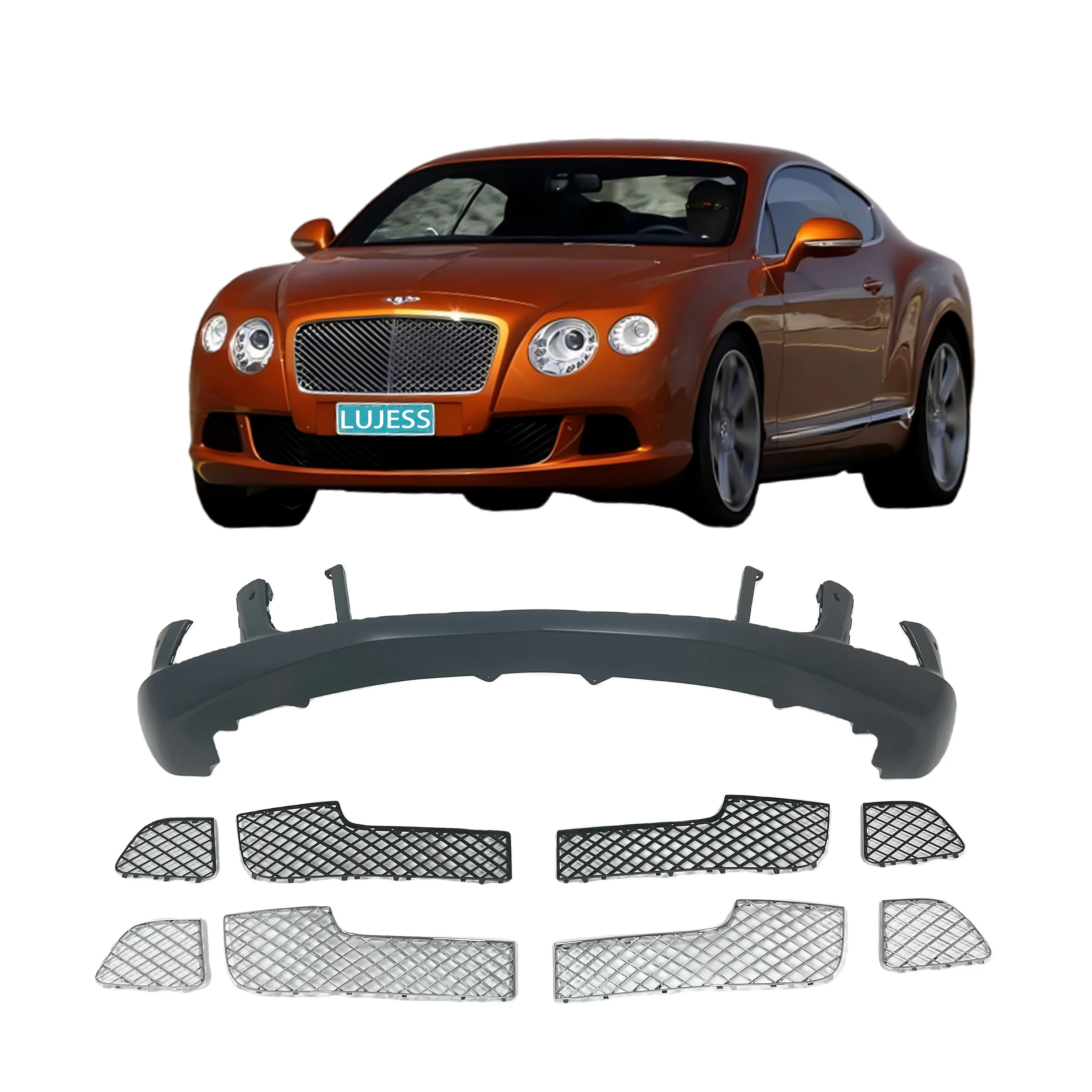 OEM Replacement Factory Price High Quality 3W3807217N Front Bumper for Bentley Continental GT W12 6.0 2013 2014 2015 2016