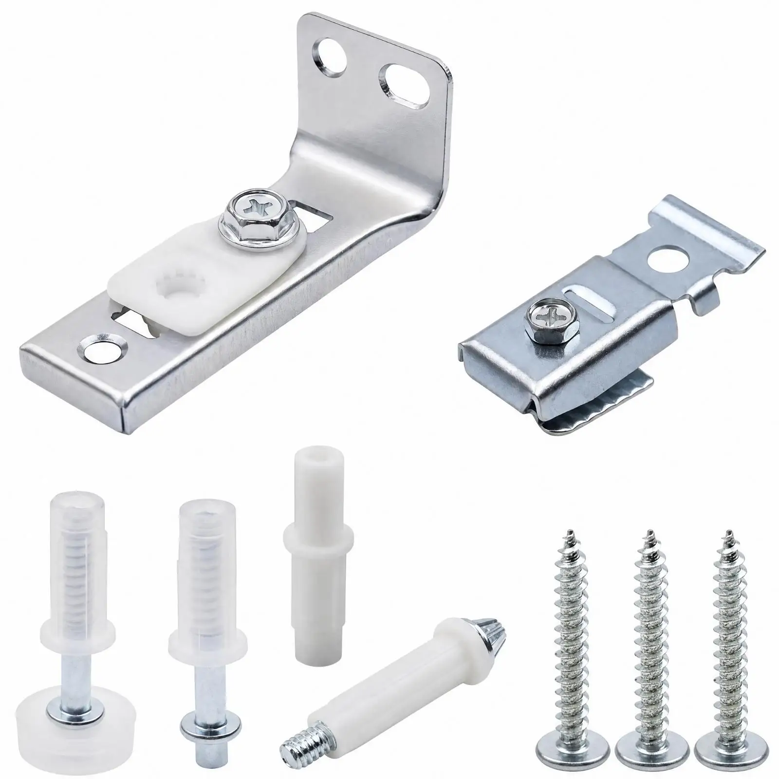 Sturdy Folding Door Hinge Carbon Steel Galvanized Finish for Bifold Closet Pantry Doors Complete Mounting Kit Easy Install