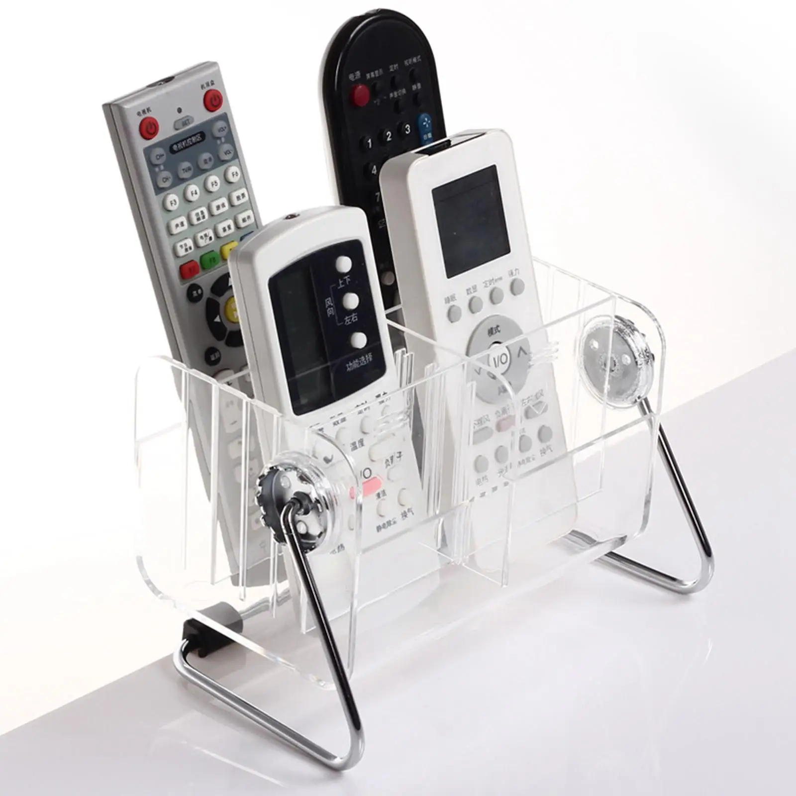Tea Bags Organizer Remote Control Holder Remote Control Storage Box Office Storage Box TV Pen Phones Holder Stand Countertop