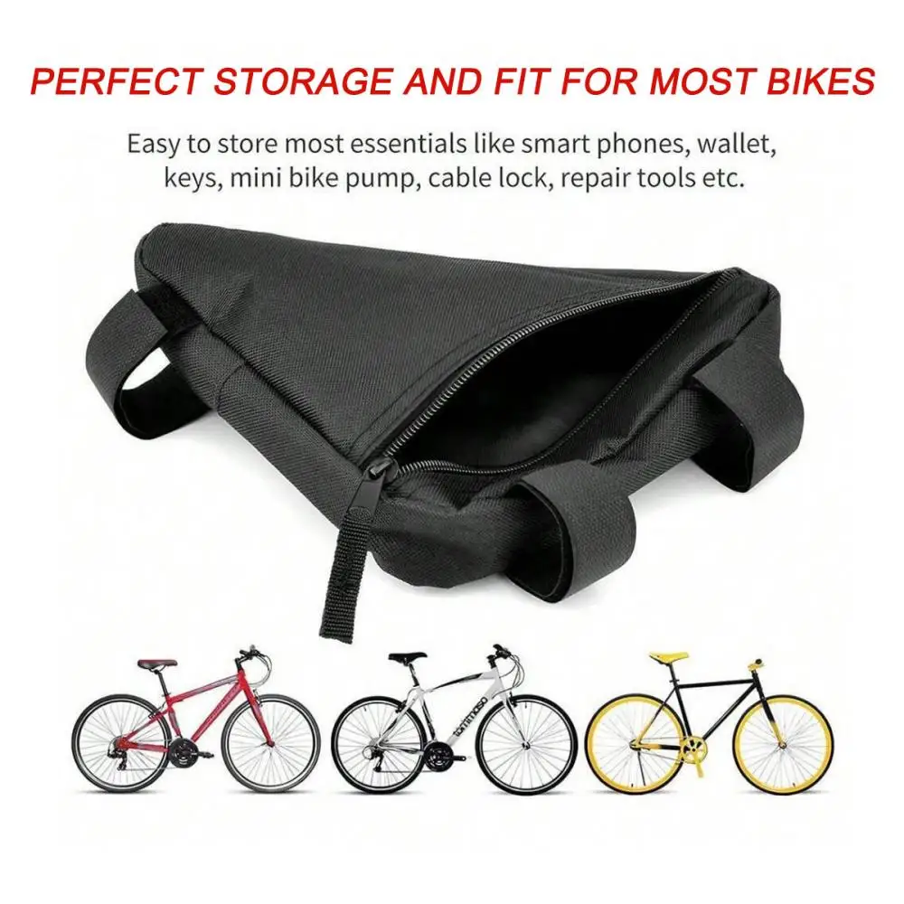 Fahrradrahmen-Vorderrahmentasche, wasserdichte Dreieckstasche für Fahrräder, Fahrradtasche, Werkzeugtasche, Fahrrad-Aufbewahrungstasche, Fahrradzubehör – Detail 4
