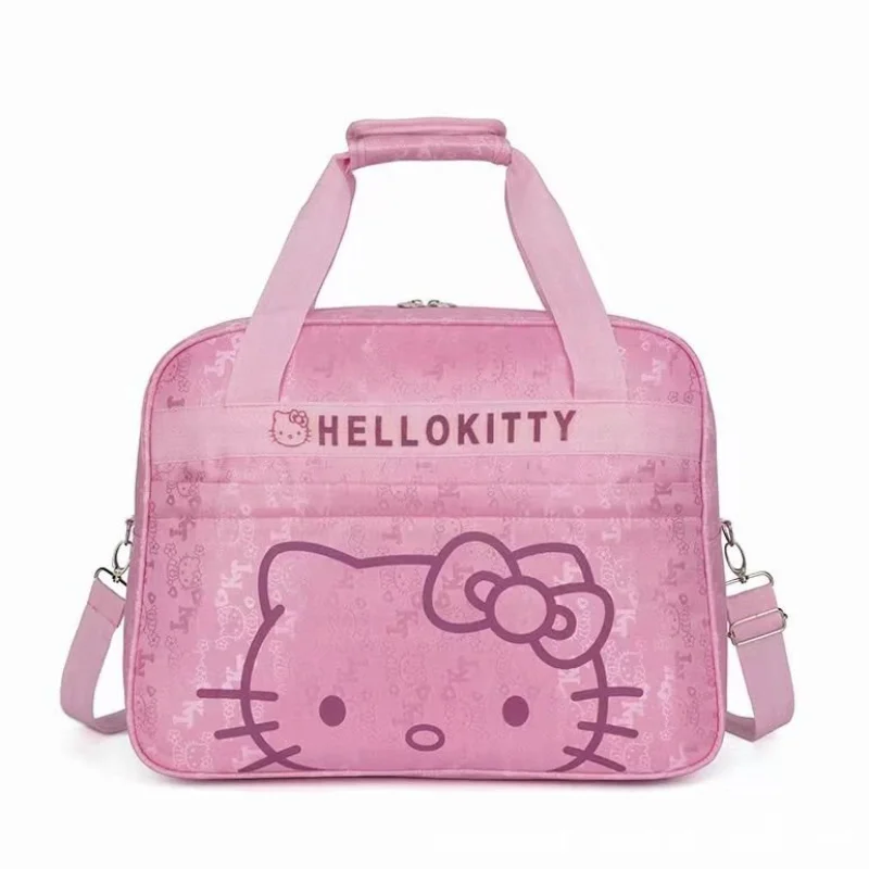 Sanrio Hello Kitty Travel Bags Large Capacity Kawaii Messenger Luggage Bag For Women Aeroplane Travel Backpack Shoulder Bag