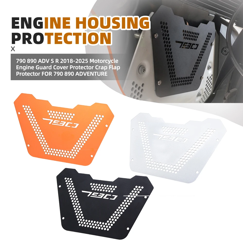 

790 890 ADV S R 2018-2021 2022 2023 2024 2025 Motorcycle Engine Guard Cover Protector Crap Flap Protector FOR 790 890 ADVENTURE
