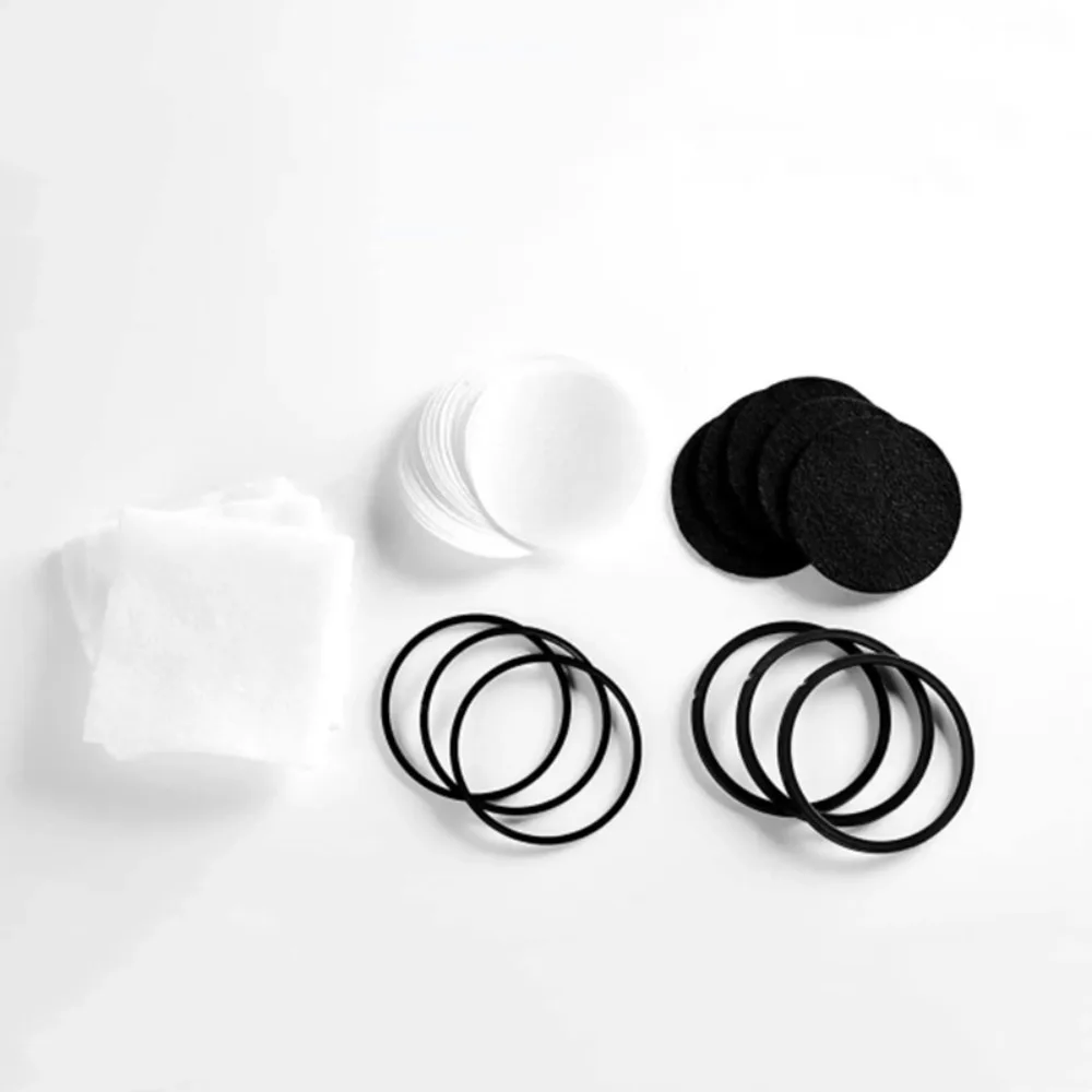 Round Replacement Charcoal Filter Disks Universal Coconut Shell Activated Carbon Coffee Filter Disks Eco-Friendly Mini