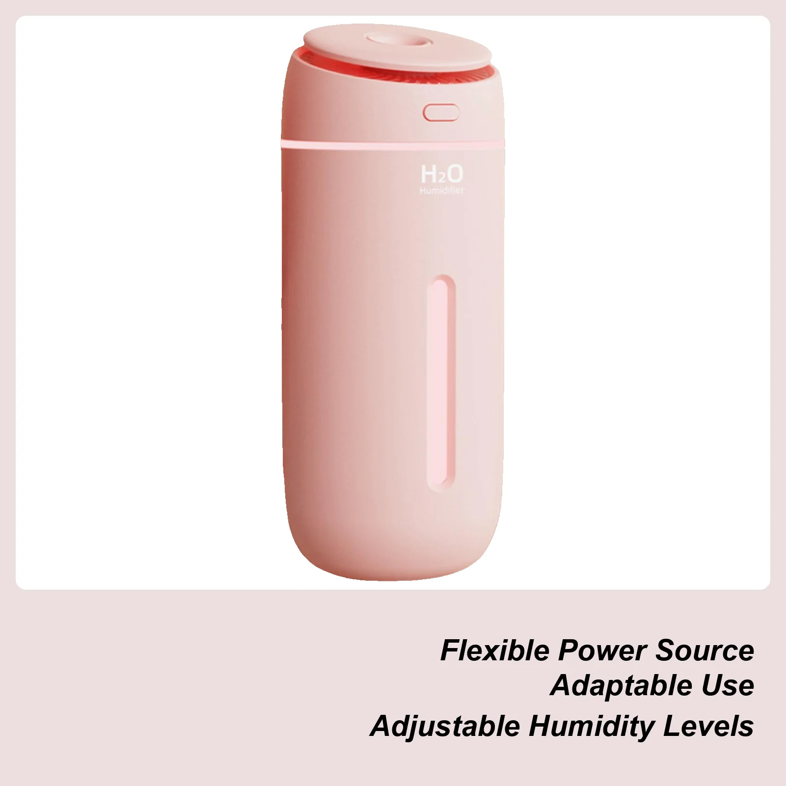 Desk Humidifier 2 Modes Desktop USB Night Light 7-Color LED Quiet Travel Humidifier for Bedside Table Workplace Dorm Apartment