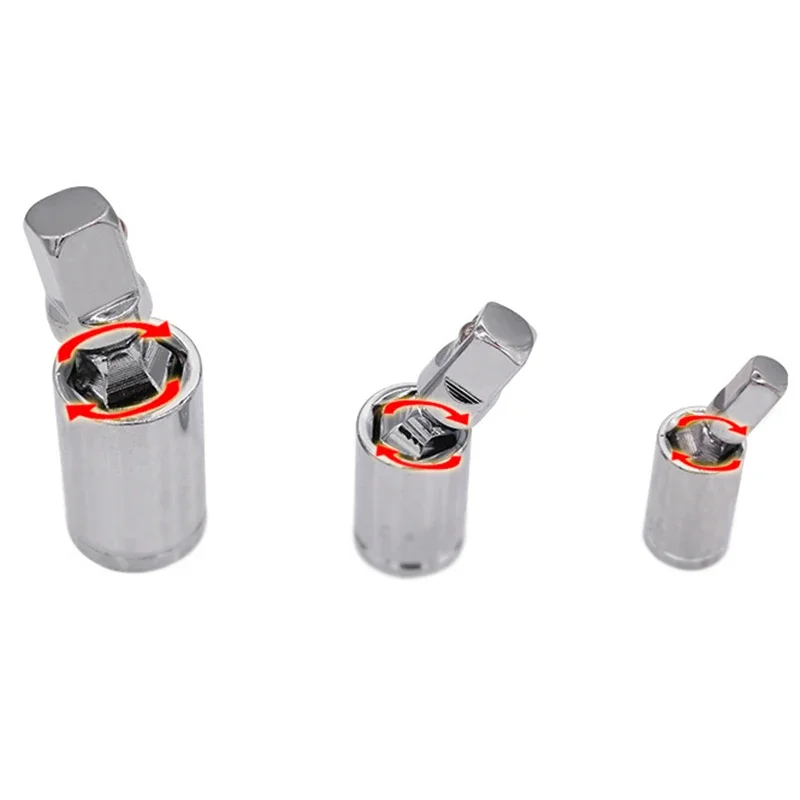 Imagem -05 - Adaptador de Soquete Giratório Universal Barra de Extensão Conversor de Acionamento Cabeça Aço Cromo Vanádio Ferramentas de Reparo Automático