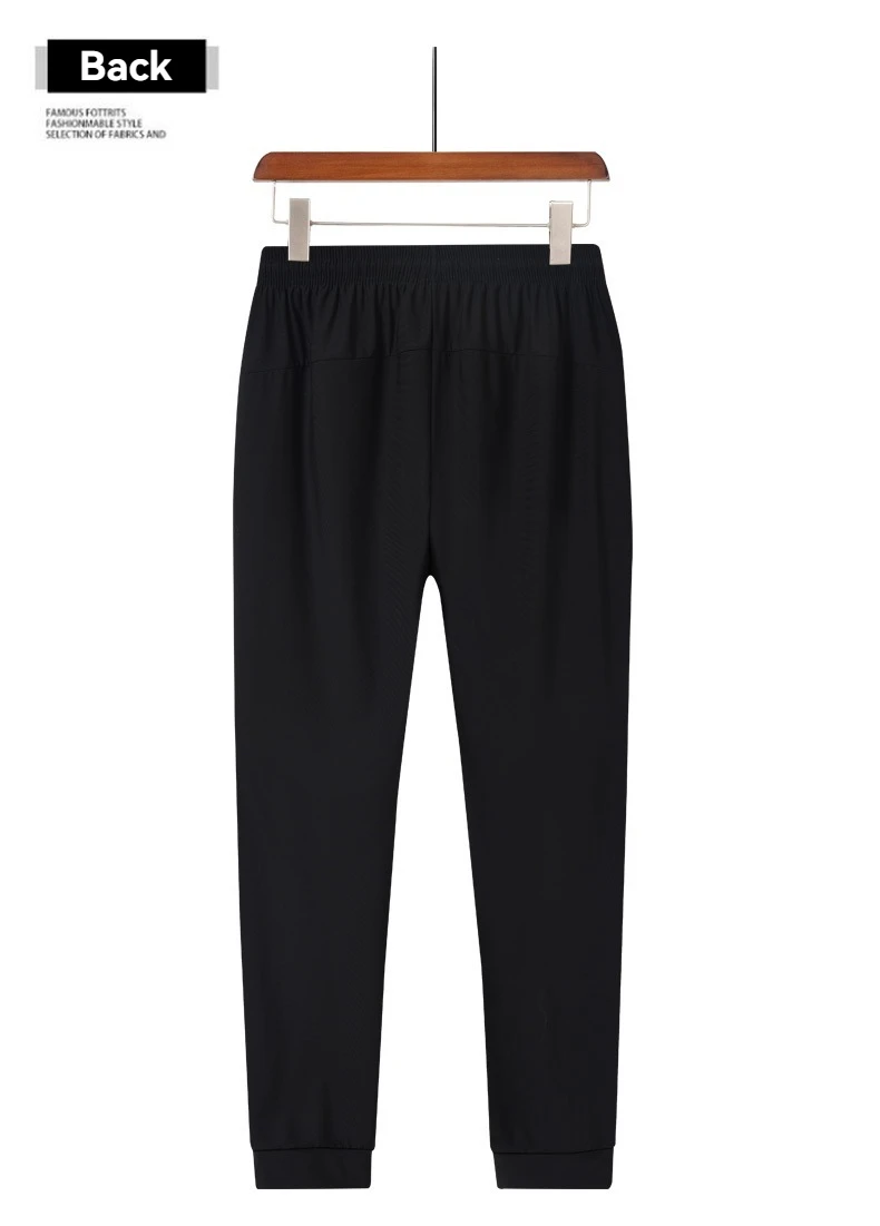 Neue atmungsaktive Herren-Sporthose aus Eisseide, schnell trocknend, schweißabsorbierend, bequem, kühl, hochwertige Outdoor-Hose für Herren – Detail 10