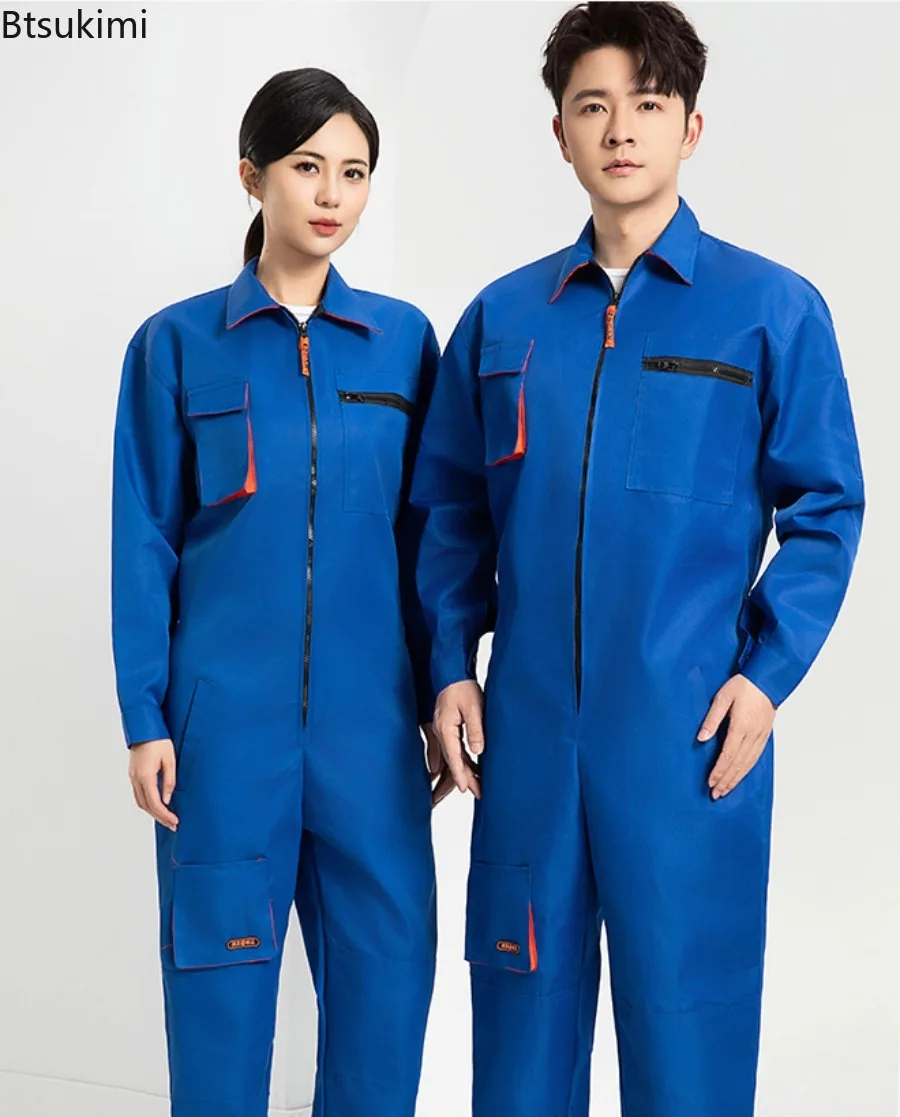 2026 Work Overall Uniform Men Women Working Coveralls Welding Suit Car Repair Workshop Mechanic Dustproof  Plus Size Clothes
