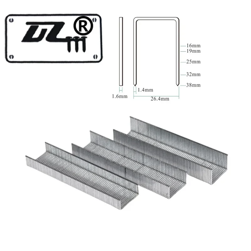 

P2616-inch shoulder width, P-size nail, 2616mm U-shaped large-size nail, woodworking furniture joint nail tachuelas para madera