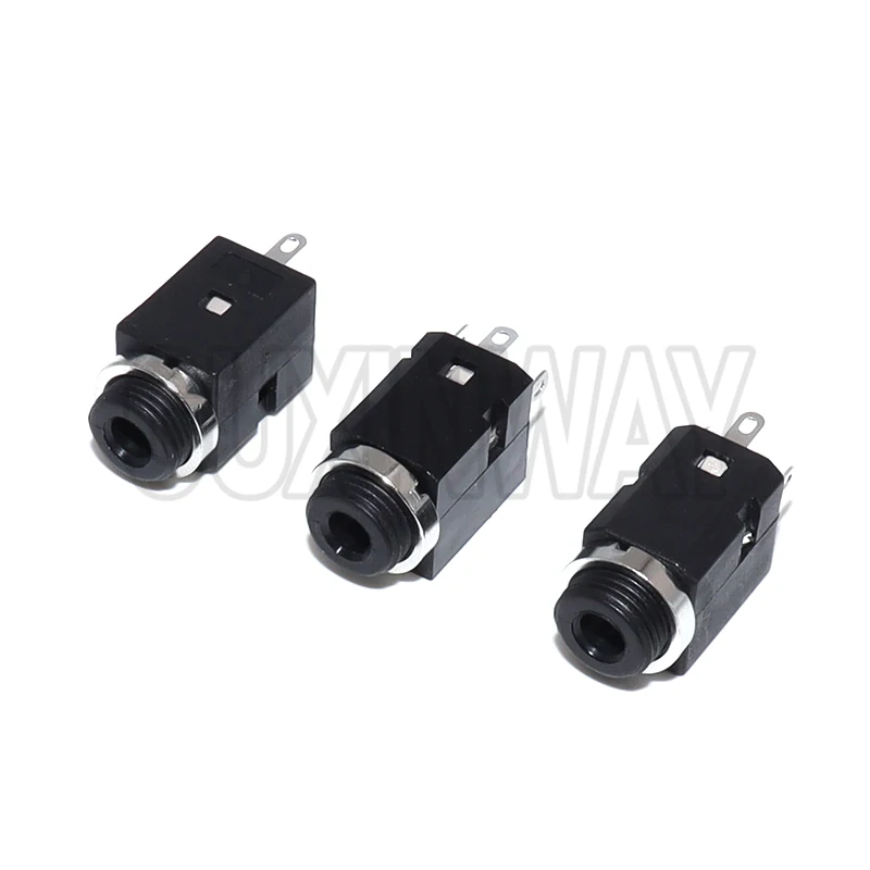 5Pcs 3.5 Audio Headphone Connector PJ-341 Earphone Hole 3.5mm 3/4/5 Pin Vertical Socket Female Socket Jack with Screw