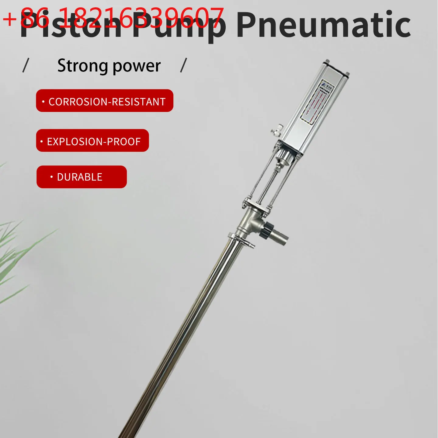 YAO High Viscosity Pneumatic Piston Pump Stainless Steel Plunger Pump Oil-Well  Bucket