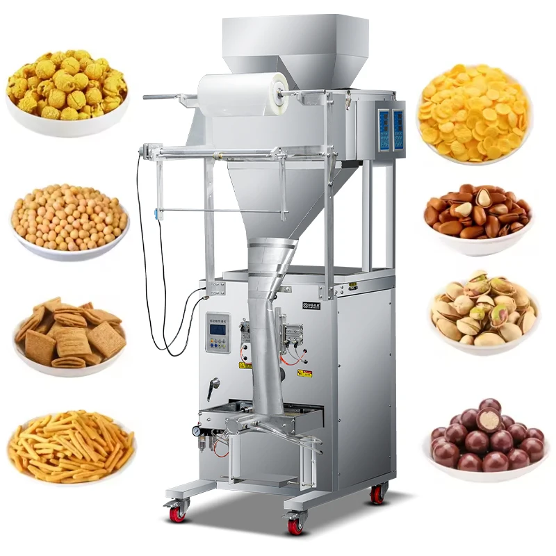 Multifunctional fully automatic potato chips nitrogen biscuit puffed food packaging machine banana chip snack packaging machine