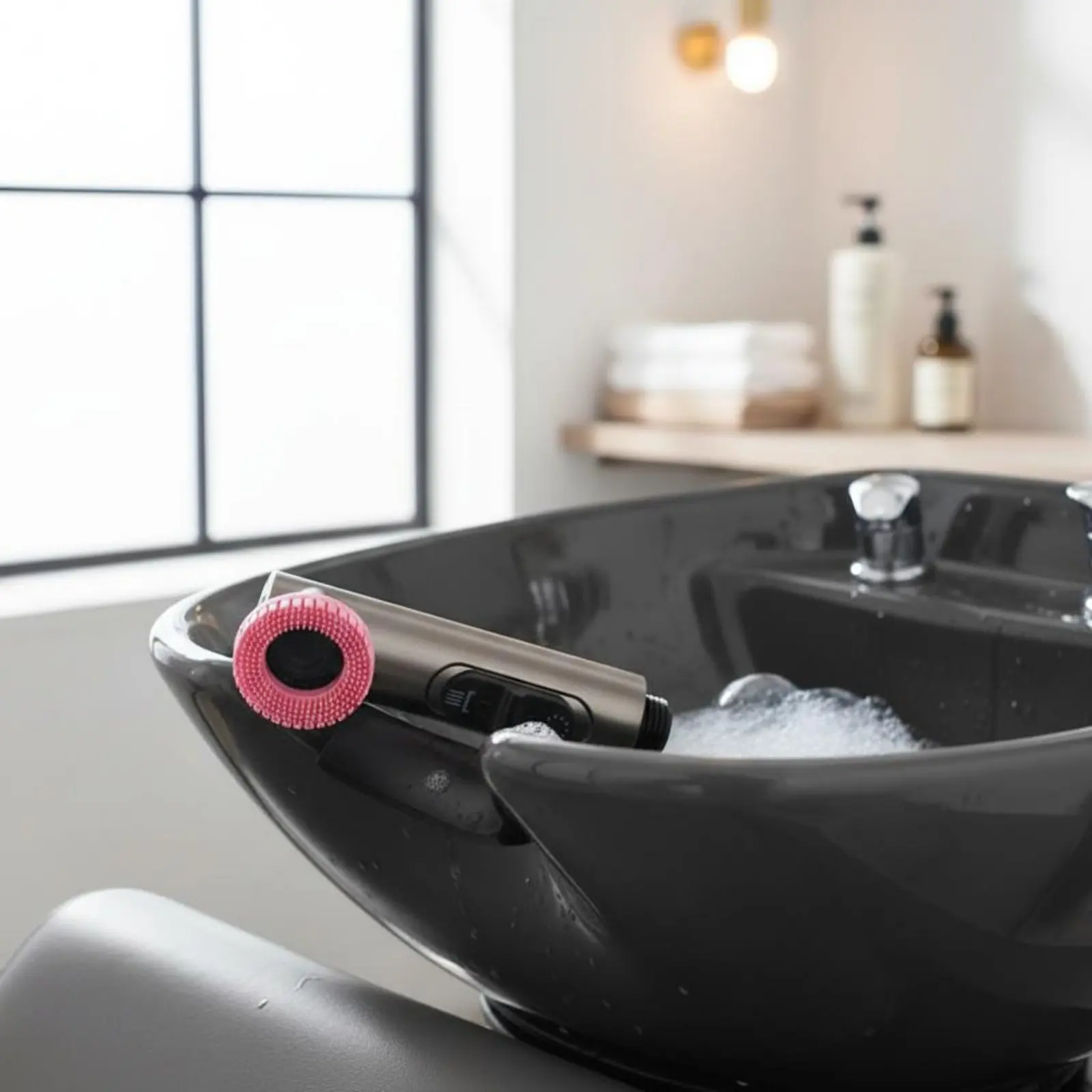Hair Wash Shower Head Adjustable Shampoo Sprayer Bathroom Accessory High Pressure for Barber Shop