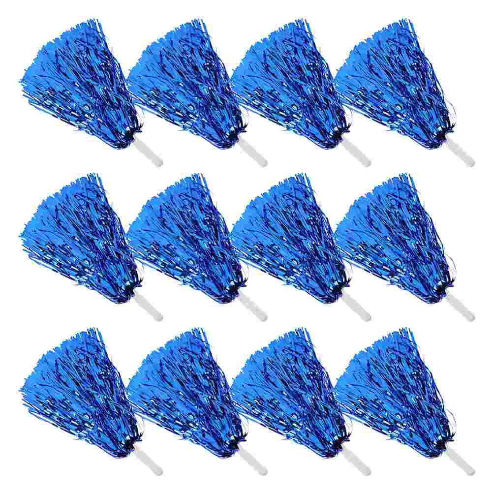 

12 Pcs Cheerleading Pompoms Dance Cheerleader Accessories for Fans Colored Balls Blue St Patrick's Day