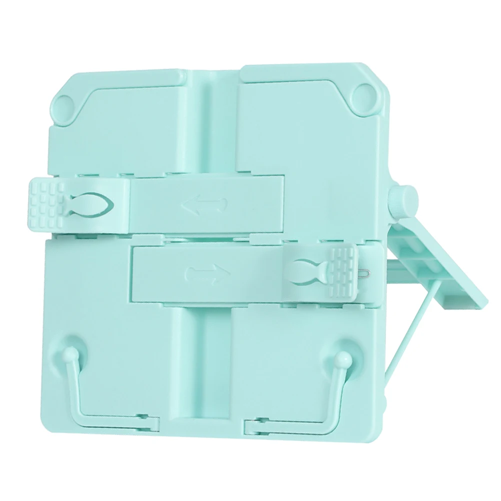 Plastic Abs Desktop Book Learning Rack Blue Book Office Supply Lightweight Reading Rack Portable Reading Holder