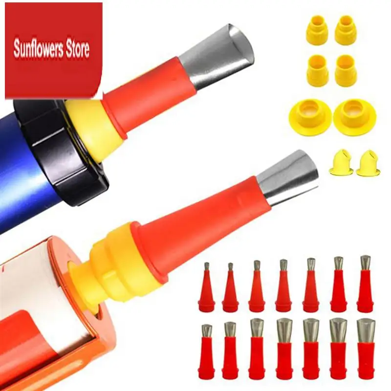 

ABRM-24PCS Caulking Finisher Kit Stainless Steel Caulk Nozzle Applicator Caulking Finisher Glue For Kitchen Bathroom