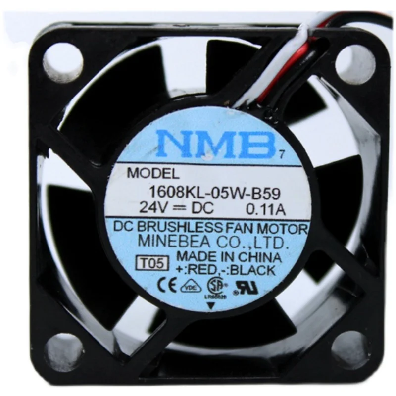 

NMB 1608KL-05W-B59 T05 DC 24V 0.11A 40x40x20mm 3-Wire Server Cooling Fan