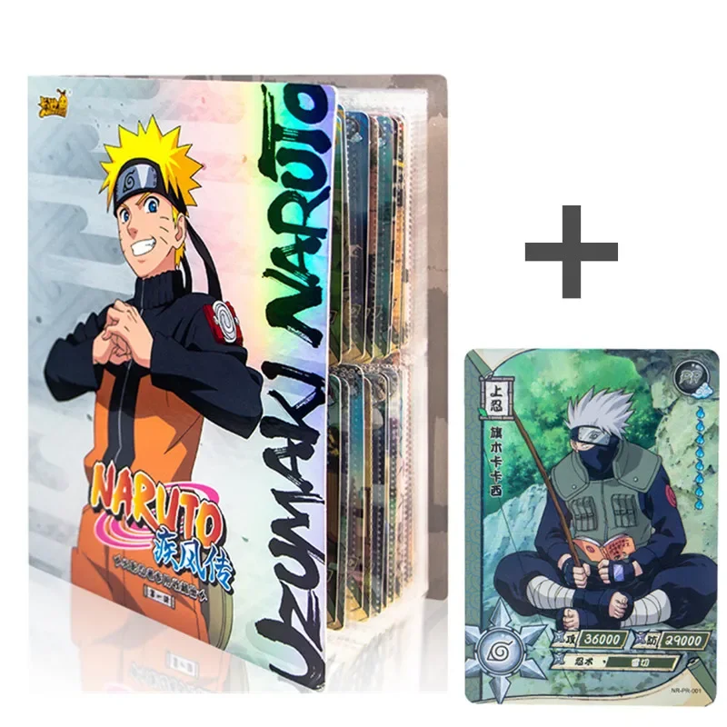 80/160 adet albümü Naruto kartları tutucu kitap mektuplar kağıt oyunları çocuk Anime karakter koleksiyonu çocuk hediyesi oyun kartı oyuncak