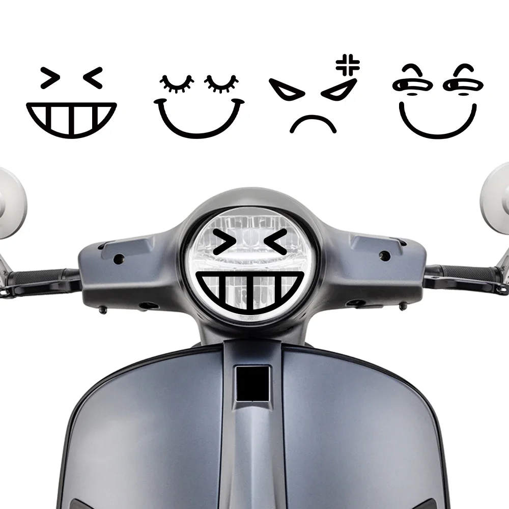 For PIAGGIO Vespa Primavera 50 125 Sprint 50 125 GTS GTV 300 250 SUPER Motorcycle Headlight Sticker Expression Decals Decoration