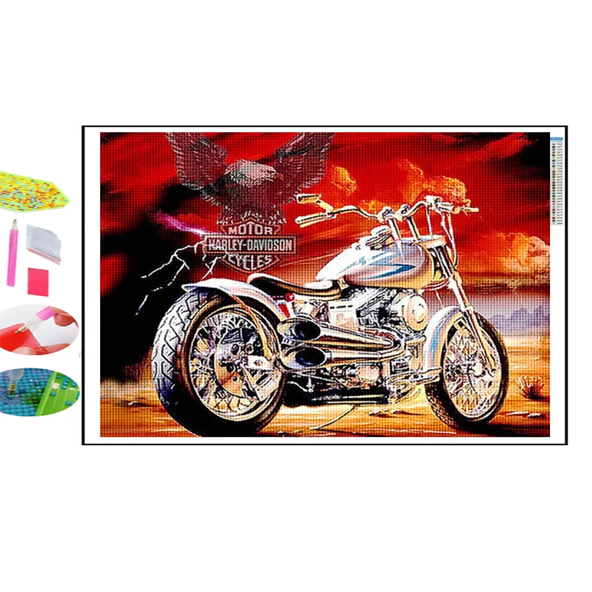 Retro Motorcycles Diamond Painting 2024 New Arrivals Diamond Mosaic Embroidery Cross Stitch Kits 5D DIY Diamond Art Home Decor