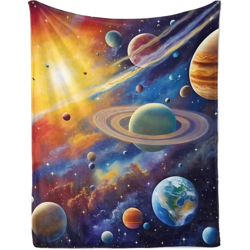 Cosmic Astronaut Galaxy Blanket Throw Supernova Space Exploration Stars Nebula Dreamy Gift