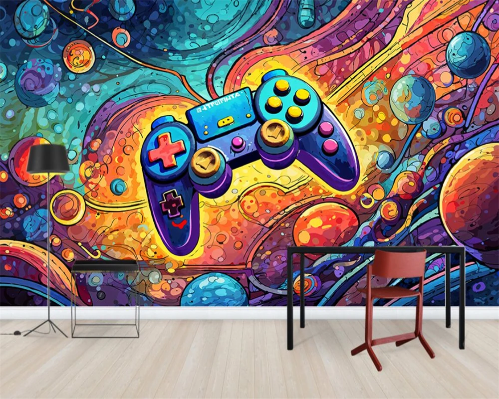 beibehang Customized modern abstract bedroom and living room decoration painting, artistic and beautiful background wallpaper