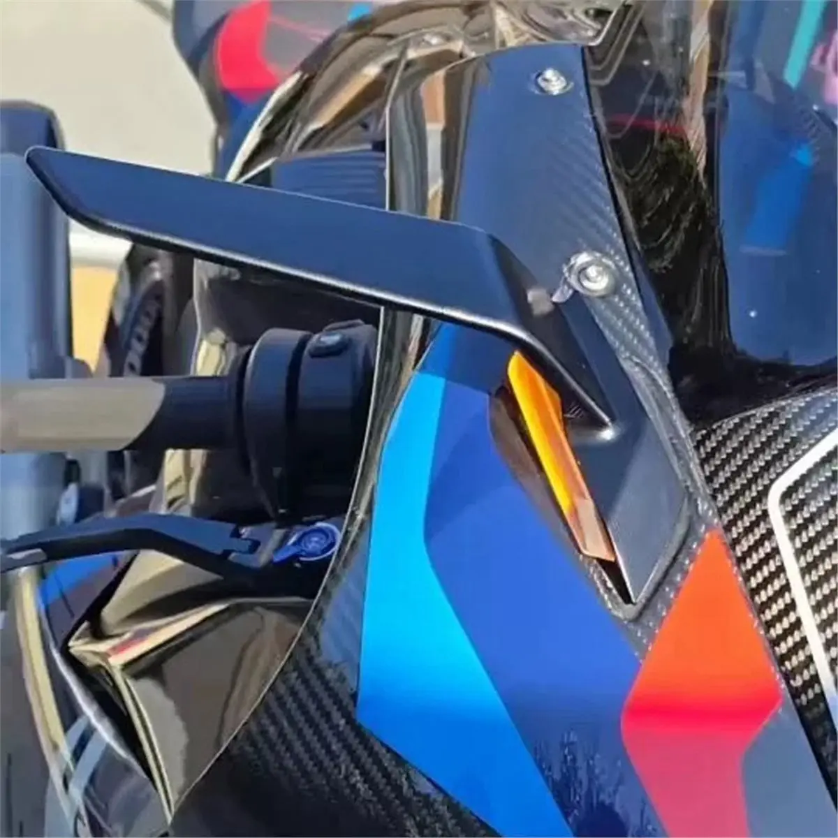 Compatible Stealth Mirrors for S1000RR S 1000 RR M 2019-2024 Motorcycle Rear Side Rearview Mirrors with LED Turn Signal