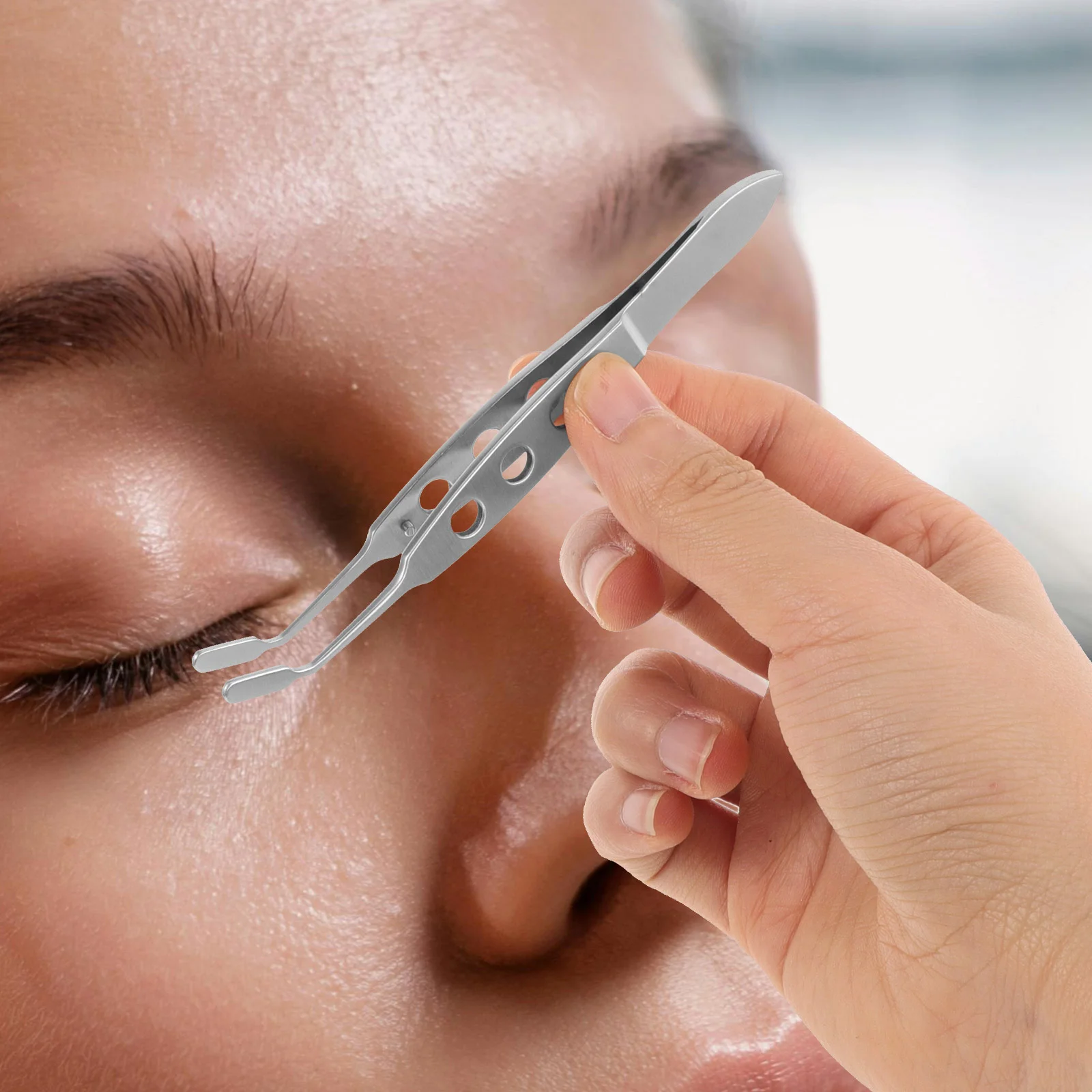 Pincettes tournantes pour paupières, pince Expressor de glande Meibomian, plumeuse de sourcils pour femmes