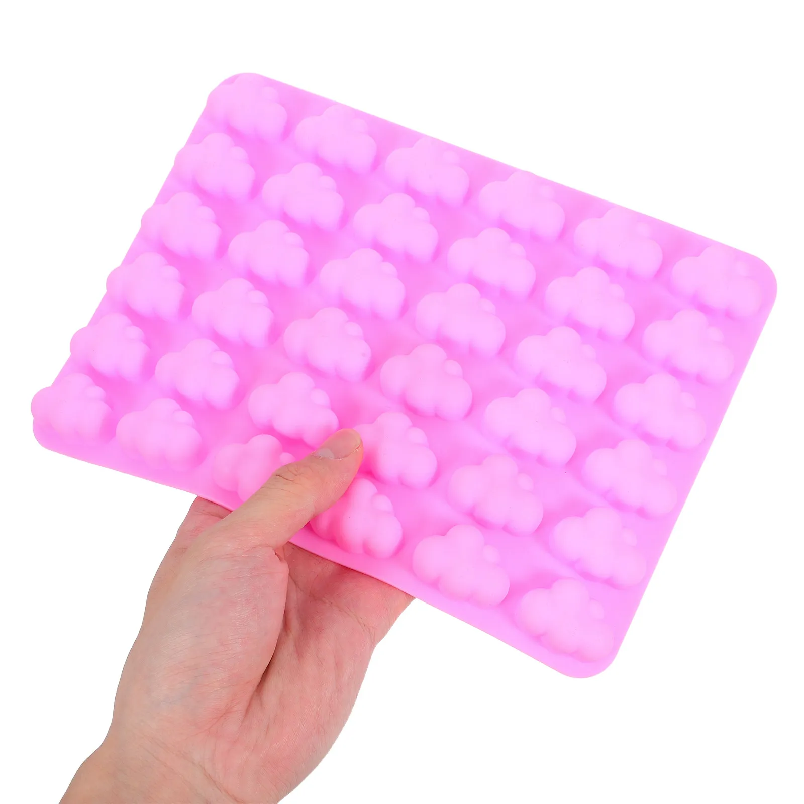 2 Moldes de Silicona con Forma de Nube para Chocolate, Caramelos y Fondant, Herramienta Antiadherente para Hornear, Molde de Silicona DIY para Galletas, Caramelos y Chocolate