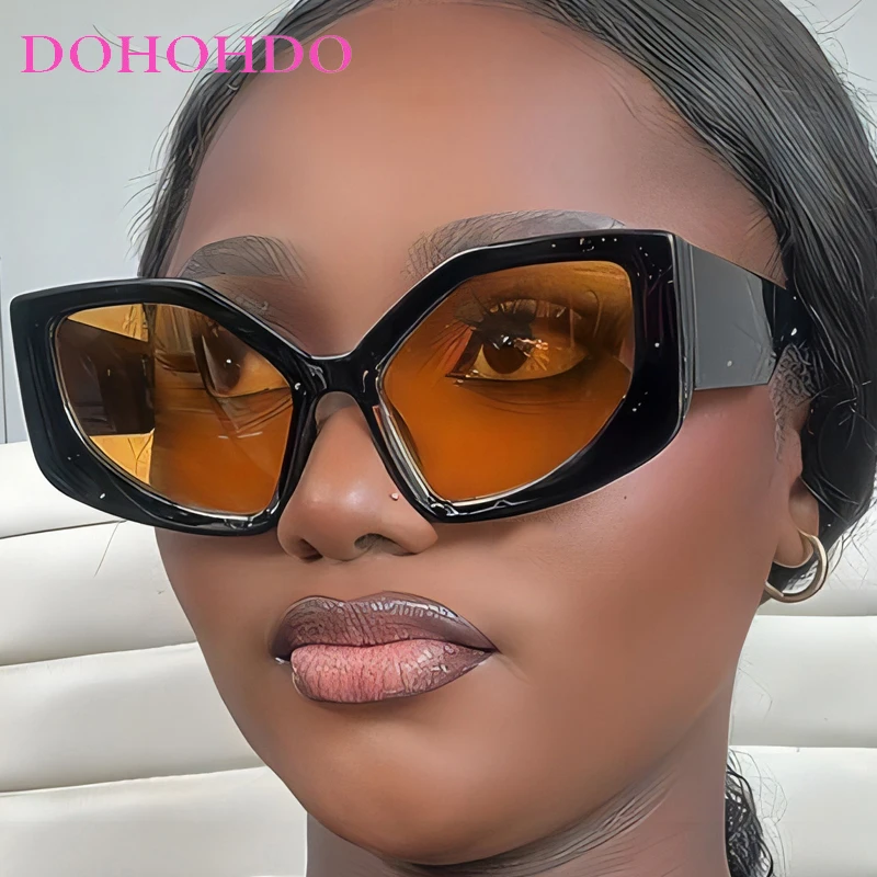 

Fashion Oversized Irregular Cat Eye Women Sunglasses Vintage Men Shades Luxury Brand Design Driving Eyewear Ladies UV400 Lentes