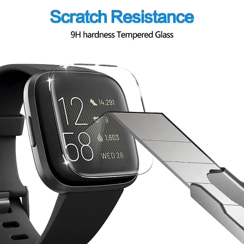 Screen Protector for Fitbit Versa 2/Versa Lite Tempered Glass Anti-scratch Film for Fitbit Versa 2 Smartwatch Accessories