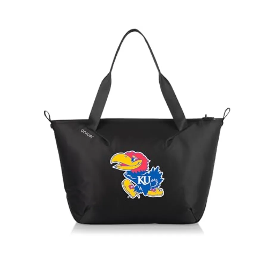 

PICNIC TIME NCAA Kansas Jayhawks Tarana Cooler Tote Bag made with Recycled Materials Soft Cooler Tote Bag Upcycled Picnic Coole