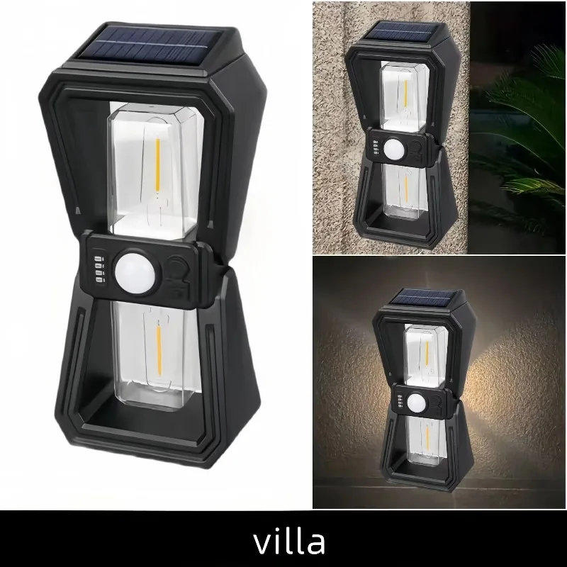 New Solar Integrated Street Light: LED Outdoor Multi-Mode Sensor Wall Lamp for Garden, Villa & Courtyard Lighting