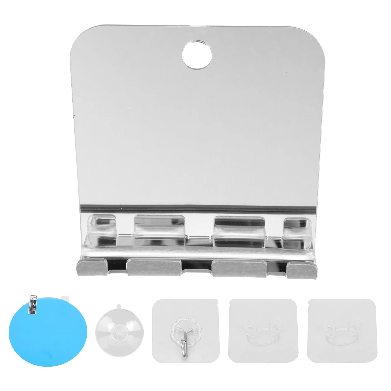 

1Set Anti-Fog Bathroom Mirror Non-Breakable Durable Acrylic Makeup Shaving Compact Fog-Proof Portable Mirror