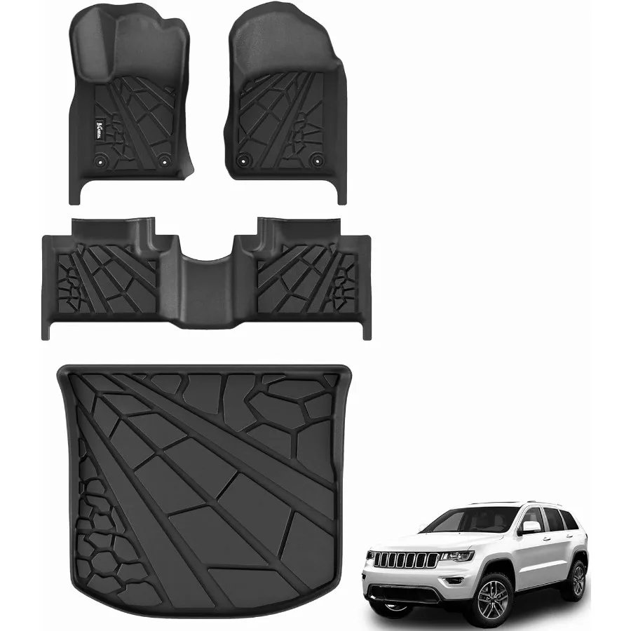 

TPE Floor Mats and Cargo Liner Set Designed for 20162021 Jeep Grand Cherokee and 2022 Grand Cherokee WK2 5Seater Models Exclude