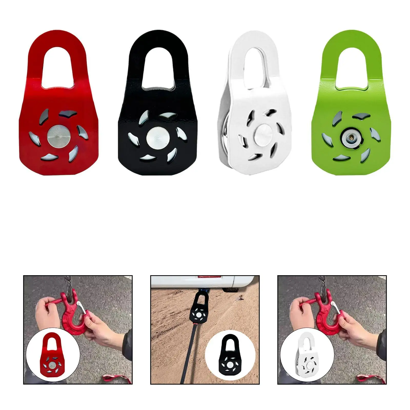 10 طن ونش انتزاع كتلة المهنية الثقيلة سحب بكرة كتلة على الطرق الوعرة الانتعاش ملحق لشاحنة جرار ATV UTV