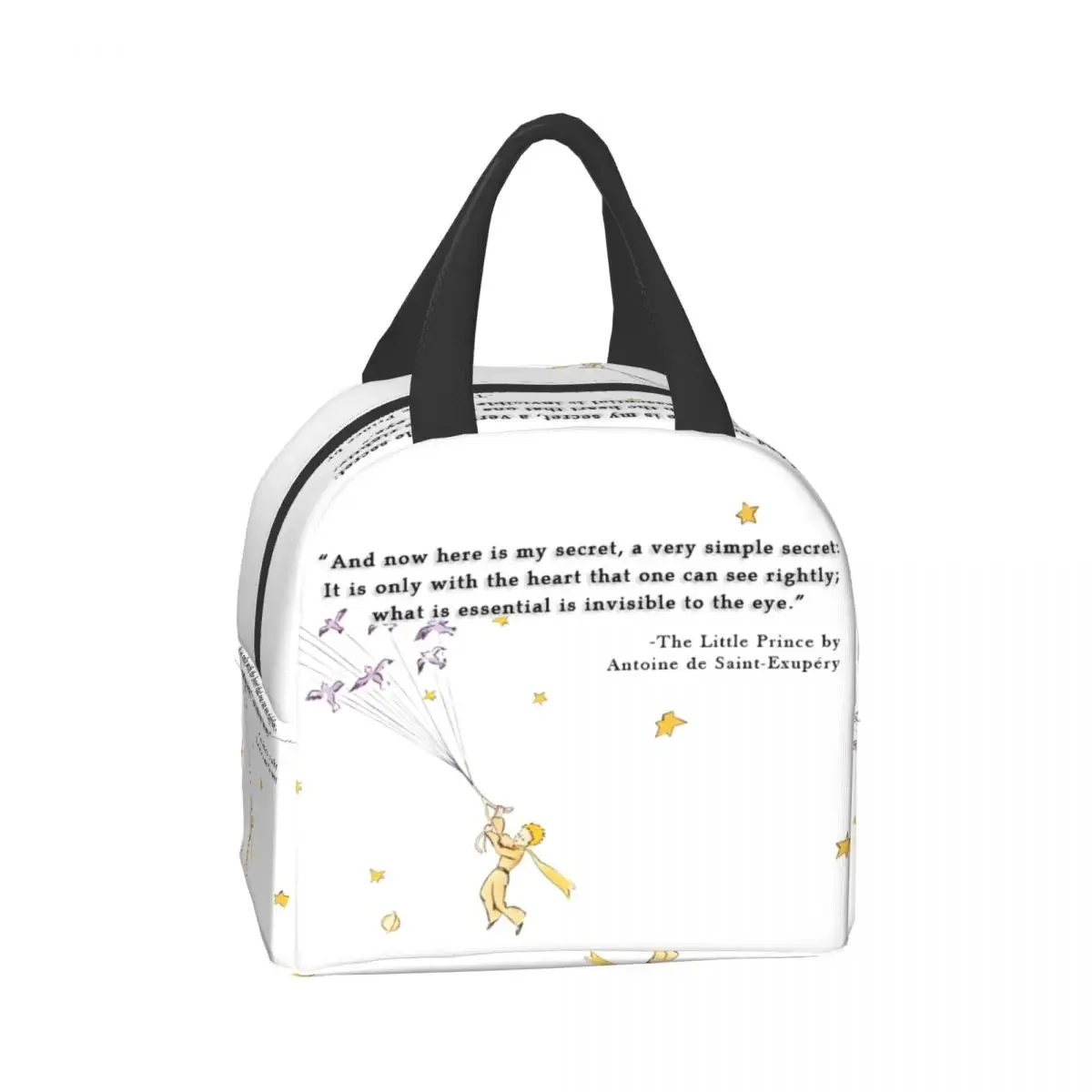 The Little Prince Thermal Insulated Lunch Bag Portable Resuable Lunch Tote for Women Kids School Work Multifunction Food Box