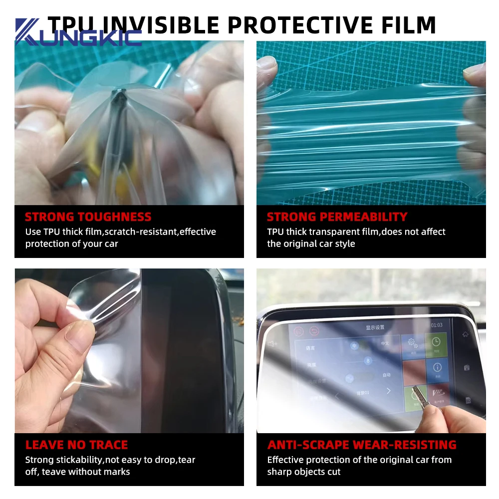 Car Interior Film TPU for Toyota Land Cruiser LC250 Prado 2024 2025 Clear Protection Anti-scratch Dedicated Sticker