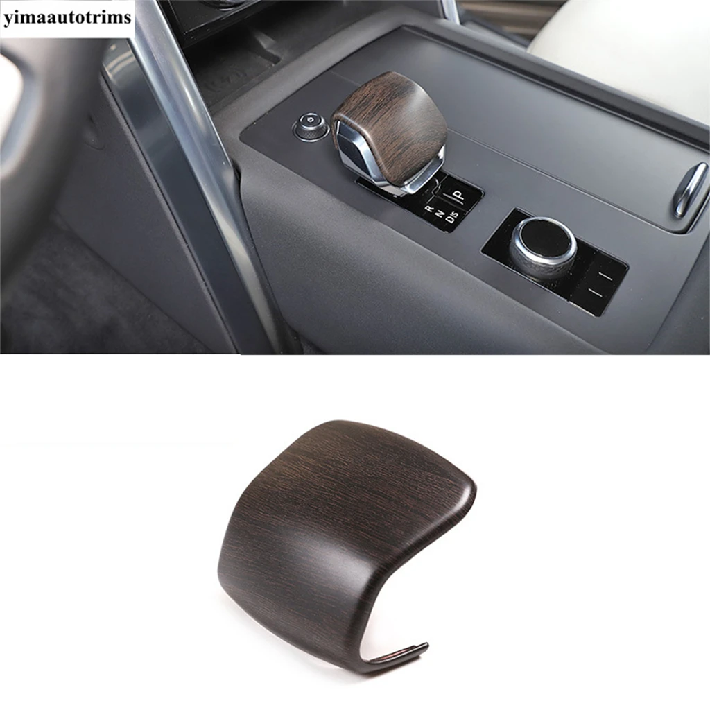 

Car Gear Head Shift Knob Handle Cover Trim Accessories For Land Rover Discovery 5 2018 - 2023 & Range Rover Velar 2021 - 2023