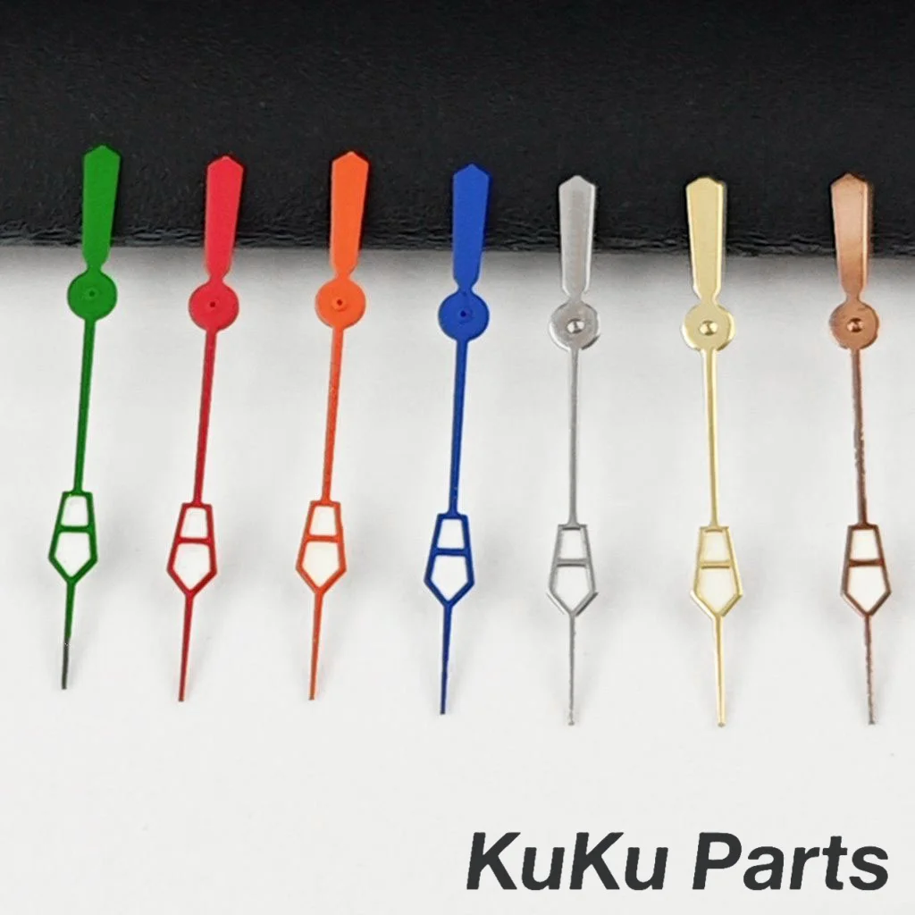 NH35 Diving Second Hand 12.5MM Silver Gold Black Red Green Blue Hands Luminous Watches Needles Fit NH34 NH35 NH36 NH38 Movement