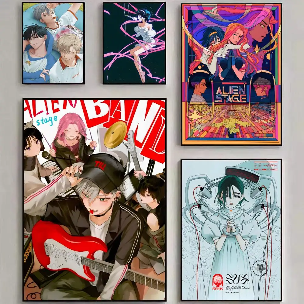 Anime A-Alien stage Poster HD art sticky wall waterproof home living room bedroom bar aesthetic decoration